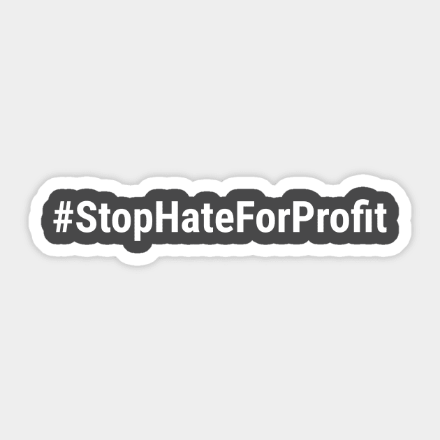 Stop Hate For Profit Sticker by WPKs Design & Co